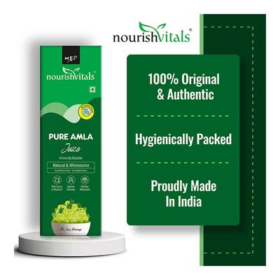 NourishVitals Pure Amla Juice 500 ml - Ayurvedic Juices