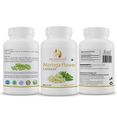 Goldenacacia Herrbals Moringa Flower 500 mg Capsule 120's - Pure Herbs