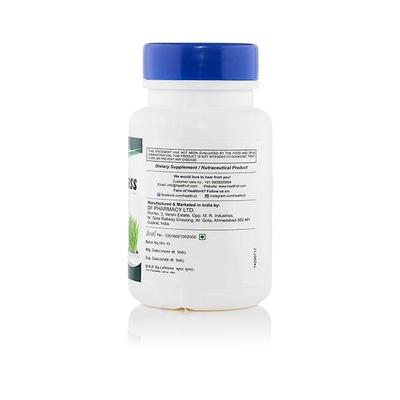 HealthVit Wheat Grass 500 mg Capsules 60's - Herbal Dietary Supplement