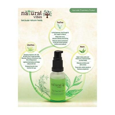 Natural Vibes Ayurvedic Tea Tree and Activated Charcoal Treatment 510 gm - Facial Kits