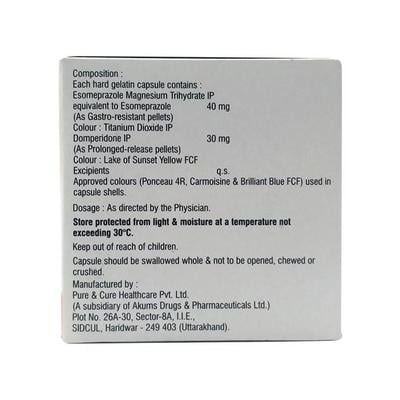 Zosa DSR 30/40mg Capsule 10'S - Ulcer/Reflux/Flatulence-Aaa