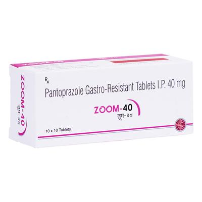 ZOOM 40 Tablet 10's - Ulcer/Reflux/Flatulence-Aaa