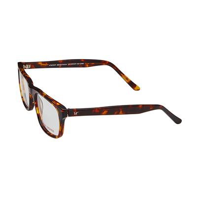 Vision Express 29427 Brown Rectangle Eyeglasses (Including Anti-Reflective Coating Lens) 1's - Wearables Eye Glasses