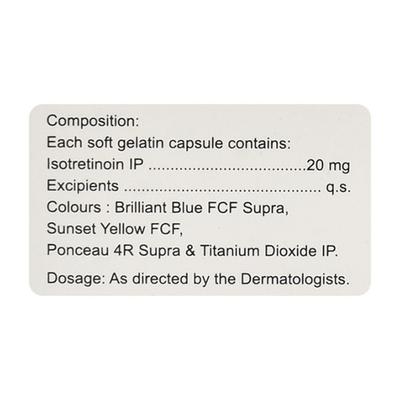 REZISORT 20mg Softgel Capsule 10's - Acne-Acn