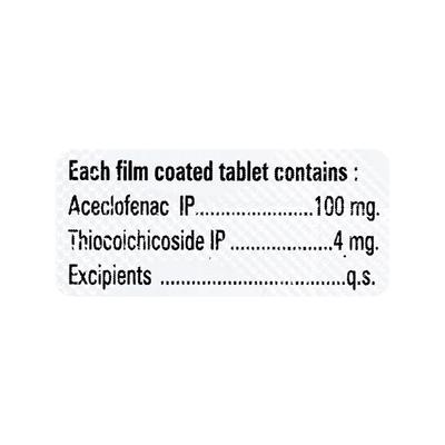 MIGACE T 4 Tablet 10's - Muscle Spasm-Mus