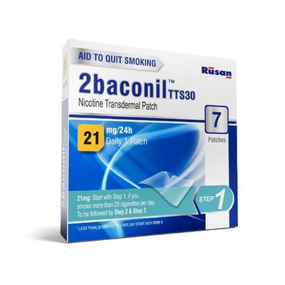 2baconil TTS30 21mg Patch 7'S - Nicotine Patch