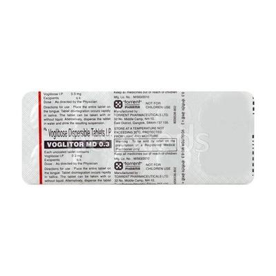Voglitor MD 0.3mg Tablet 10'S - Diabetes-Ant