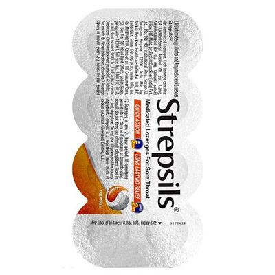 Strepsils Sore Throat Lozenges - Ginger & Lemon 8's - Sore Throat Lozenges