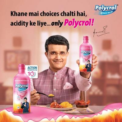 Polycrol Sugar Free Xpress Relief Antacid Antigas Gel - Mint 450 ml - Acidity