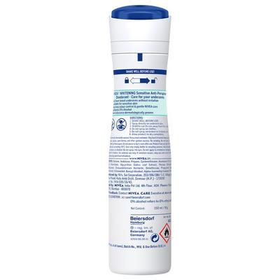 NIVEA WOMENS WHITENING SENSITIVE DEO 150 ml - Women Deodorants/Roll-Ons