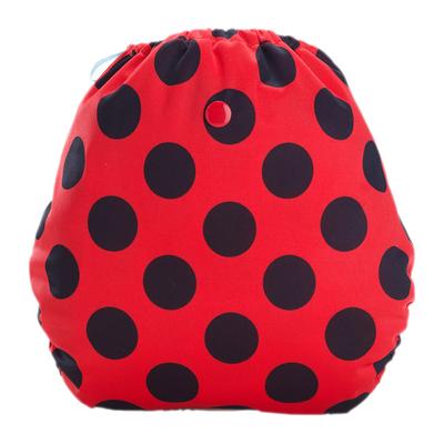 Bumberry Reusable Diaper Cover (2-36 Months) with 2 Wet Free Inserts - Lady Bug - Diapers & Wipes