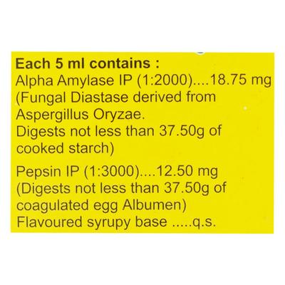 NUTROZYME PLUS PINEAPPLE FLAVOUR Syrup 200ml - Digestion-Dig