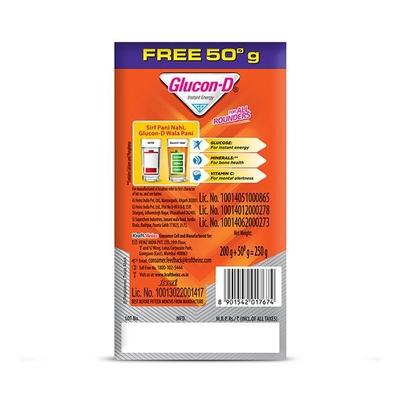 Glucon-D Tangy Orange Flavour Powder 250 gm - Energy Drinks