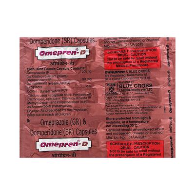 OMEPREN D Capsule 15's - Ulcer/Reflux/Flatulence-Aaa
