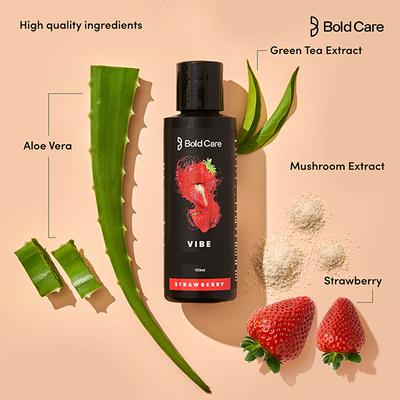 Bold Care Lube Combo Pack (Vibe Lube 100 ml - Strawberry + Extend Delay Spray 20 gm) - Intimate Spray