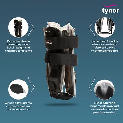 Tynor Air Ankle Splint (UN) (D 40) - Ankle/Foot Supports
