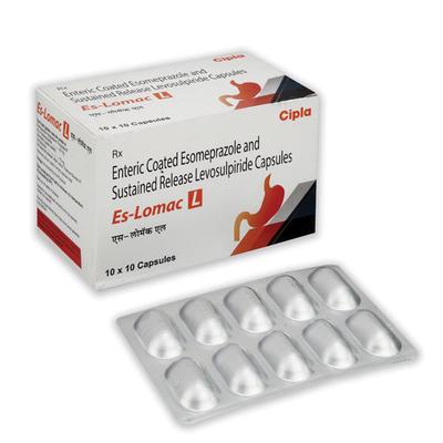 ES LOMAC L Capsule 10's - Ulcer/Reflux/Flatulence-Aaa