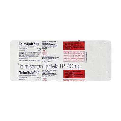 Telmijub 40mg Tablet 10'S - Hypertension-Ang