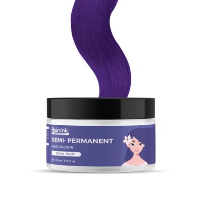 Haironic Semi Permanent Hair Colour - Royal Plum 100 gm - Crème