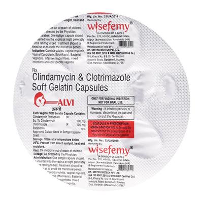 ALVI 100 Capsule 7's - Bacterial Infections-OAB