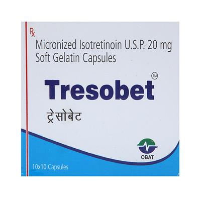 TRESOBET 20 Soft Gelatin Capsule 10's - Acne-Acn