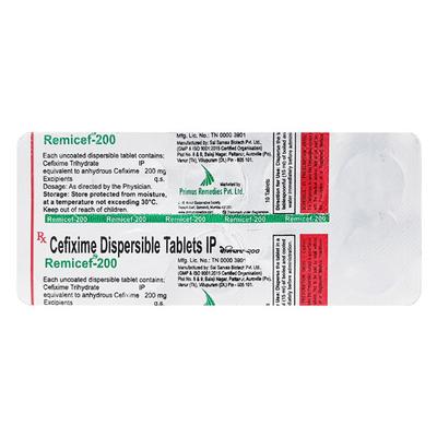 Remicef 200mg Tablet 10'S - Bacterial Infections-Cep