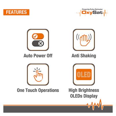 Oxysat Fingertip Pulse Oximeter - Health Monitors And Equipment