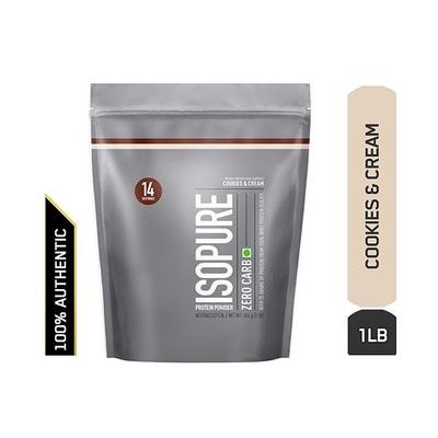 Isopure Zero Carb 100% Whey Protein Isolate Powder- Cookies & Cream 1 lb - Whey Proteins