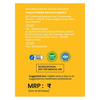 SuprFit Active Multi-Vitamins Effervescent Tablet - Raw Mango Flavour 20's - Multi-Vitamins