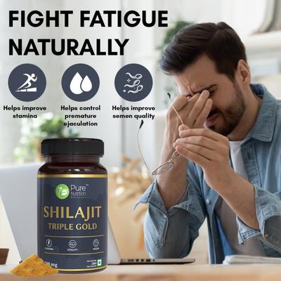 Pure Nutrition Shilajit Gold 700 mg Veg Capsule 30's - Sexual Care