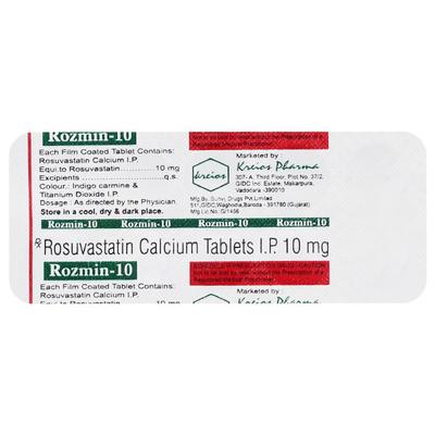 ROZMIN 10 Tablet 10's - High Cholesterol-Dys