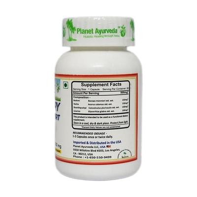 Planet Ayurveda Memory Support Capsules 60's - Speciality Medicines