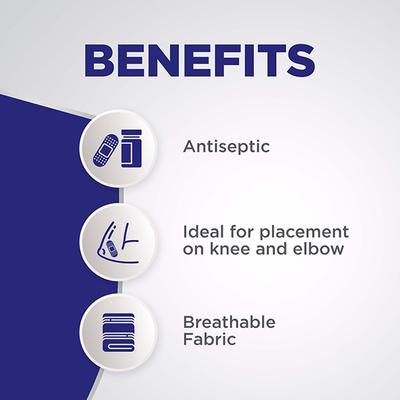 Hansaplast Antiseptic Ventilated Patch - Knee & Elbow 50's - Bandages