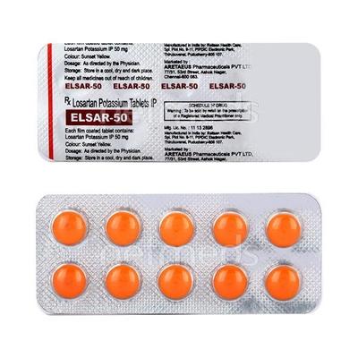 Elsar 50mg Tablet 10'S - Hypertension-Ang