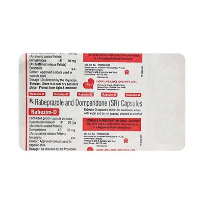RABEZIM D Capsule 10's - Ulcer/Reflux/Flatulence-Aaa