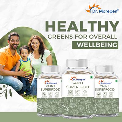 Dr. Morepen 24 In 1 Superfood Veg Capsule 60's - Herbal Dietary Supplement
