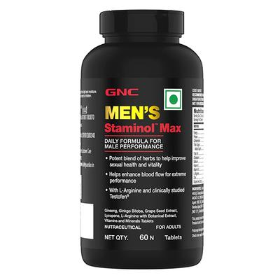 GNC Men's Staminol Max Tablet 60's - General Health