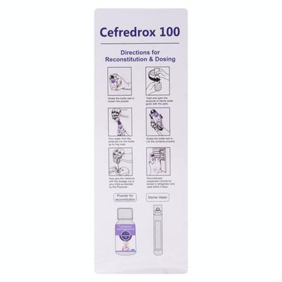 CEFREDROX 100 MANGO & PEPPERMINT FLAVOUR Oral Suspension 30ml - Bacterial Infections-Cep