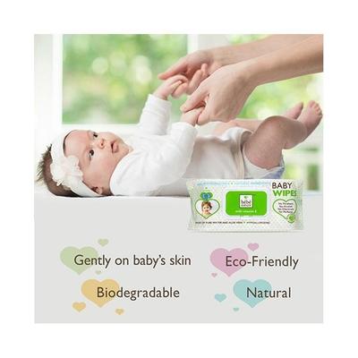 Bebe Nature Natural Biodegredable Wet Baby Wipes 72's - Diapers & Wipes
