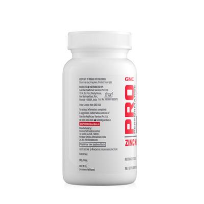 GNC Pro Performance Zinc Magnesium Tablet 60's - Calcium And Minerals