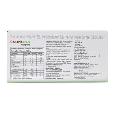 Coetrie Plus Capsule 10'S - Supplements-Vam