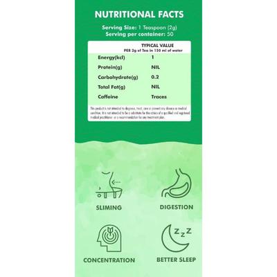 Innoveda Minty Melody Green Tea Whole tea leaves 100 gm - Teas