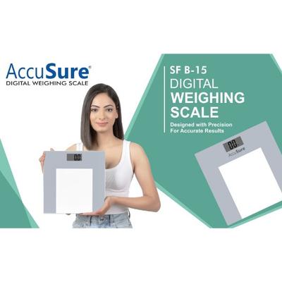 AccuSure Digital Weight Scale Glass - Health Monitors And Equipment