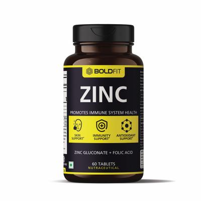 Boldfit Zinc Tablet 60's - Calcium And Minerals