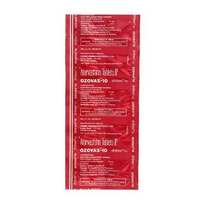 Ozovas 10mg Tablet 10'S - High Cholesterol-Dys