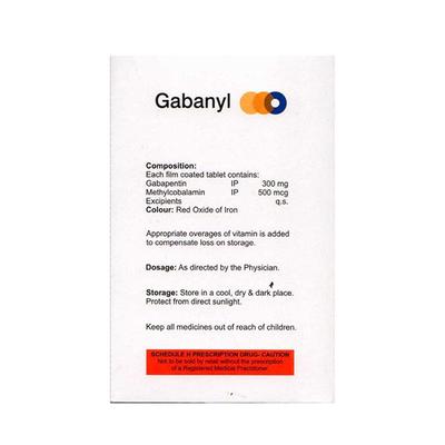 Gabanyl 300/500mg Tablet 10'S - Neuropathic Pain-Dru