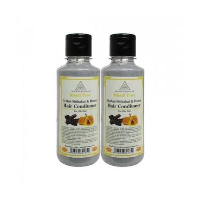 Khadi Pure Herbal Hair Conditioner - Shikakai & Honey (Pack of 2 x 210 ml) - Conditioners