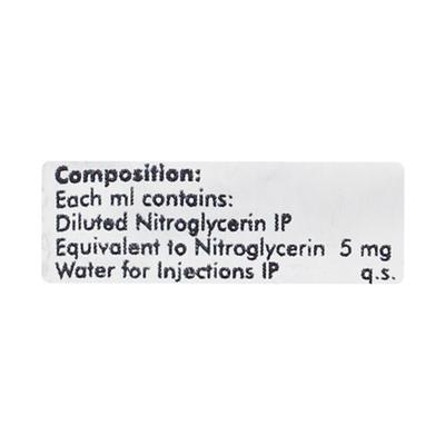 Nitrocin 25mg Injection 5ml - Angina