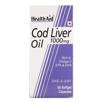 HealthAid Cod Liver Oil 1000 mg Capsule 60's - Vital Health