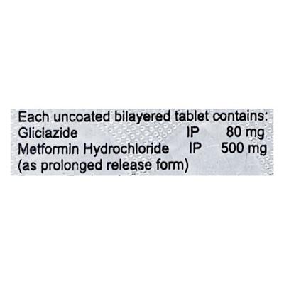 SULFAZIDE M 500/80 Tablet 10's - Diabetes-Ant